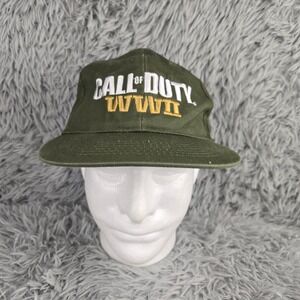 Call of Duty WWII Snapback Hat Mens OSFA Olive Green Sledgehammer Games Promo